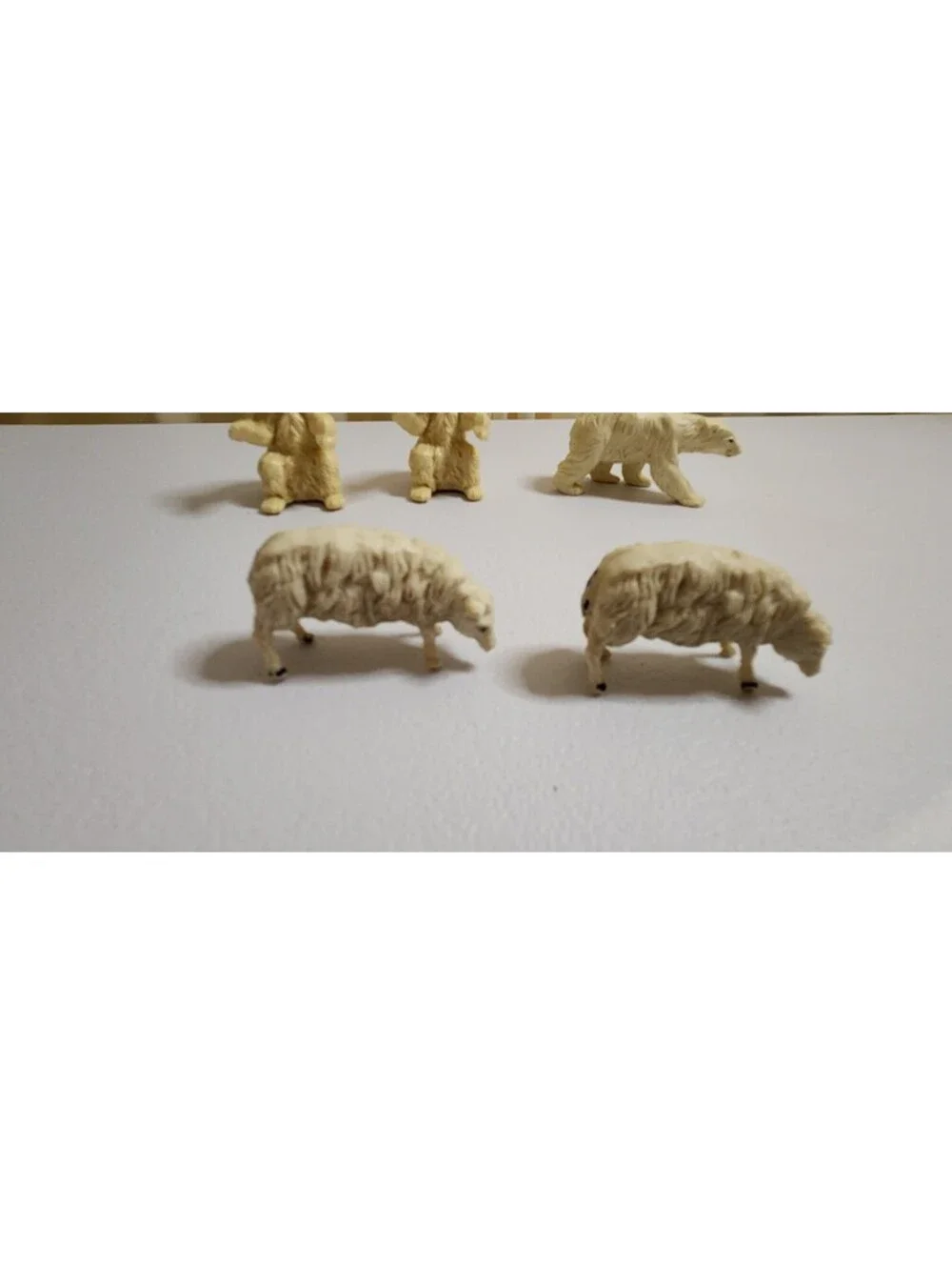 Vintage polar bear and sheep miniatures lot-Made in England